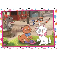 Disney Klasiky 101 dalmatinů a Aristokočky 2×60 dílků Supercolor puzzle - Clementoni obrázek 2