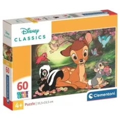Disney Klasiky Bambi Super Color puzzle – 60 dílků - Clementoni
