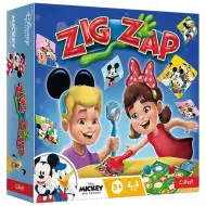 Disney: Mickey Mouse a přátelé Zig Zap společenská hra - Trefl