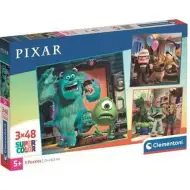 Disney Pixar 3x48dílné Supercolor puzzle - Clementoni