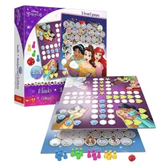 Disney+Princezny 2 v 1 desková hra: Člověče, nezlob se! a Hadi a žebříky - Trefl obrázek 3