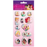 Disney: Sada 13 holografických 3D samolepek s Disney princeznami