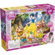Disney Sněhurka 2 v 1 maxi 150dílné puzzle a omalovánka 70x50cm – Lisciani