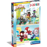 Disney Spidey 2x20 dílků Supercolor puzzle - Clementoni