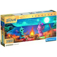 Disney+Stitch – Plážový piknik panorama 1000 dílků puzzle - Clementoni