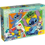 Disney Stitch 2 v 1 maxi 24dílné puzzle a omalovánka 70x50 cm - Lisciani