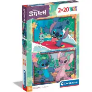 Disney Stitch 2x20 dílků Supercolor puzzle - Clementoni