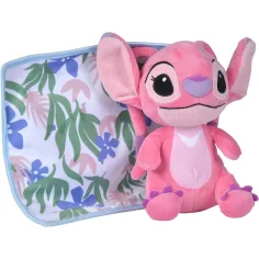 Disney Stitch Angel plyšová figurka s dekou 25 cm - Simba Toys
