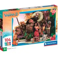 Disney+Vaiana+2+104dílné+Supercolor+puzzle+-+Clementoni