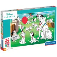 Disney+ klasika: 101 Dalmatinů 24 ks maxi supercolor puzzle - Clementoni