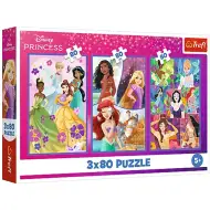 Disney+princezny+kamarádky+3x80ks+puzzle+-+Trefl
