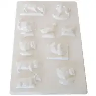 Domácí zvířata sádrová odlévací forma