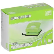 Duch: Neonově zelená kovová děrovačka s dvěma otvory MP20