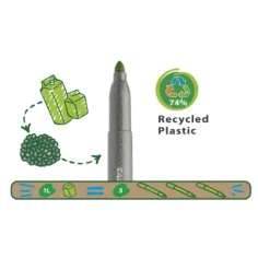 Eco Family Jumbo 12ks barevný filcový set - Carioca obrázek 2