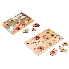 Eichhorn: Dřevěné puzzle s úchyty ve tvaru zvířat, různé varianty 1ks - Simba Toys obrázek 2