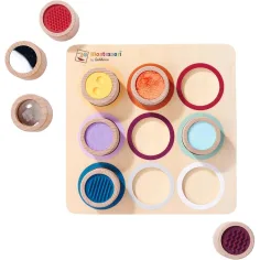 Eichhorn: Dřevěný Montessori Senzorický Válec – Hračka na rozvoj hmatu - Simba Toys obrázek 2