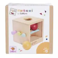 Eichhorn: Montessori Dřevěná Vhazovací Krabička s Kuličkou – Didaktická hračka pro nejmenší - Simba Toys