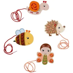 Eichhorn: Zvířecí navlékací dřevěná hračka - Simba Toys obrázek 2