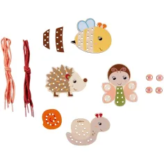Eichhorn: Zvířecí navlékací dřevěná hračka - Simba Toys obrázek 3