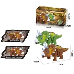 Elektrická figura triceratopse se světlem 25 cm obrázek 2
