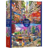 Evropská hlavní města 2x500dílné puzzle - Trefl