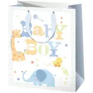 Exkluzivní velká dárková taška pro chlapečka 27x33x14cm