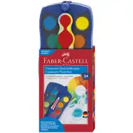 Faber-Castell: Akvarelové barvy 24 barev modrý set