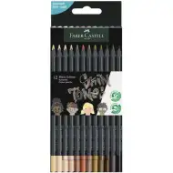 Faber-Castell: Black Edition Skin Tone sada 12 barevných tužek tělových odstínů