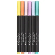 Faber-Castell: Black Edition pastelové barvy, sada 6 barevných fixů obrázek 2