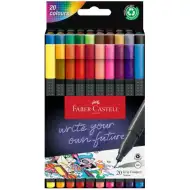 Faber-Castell: Grip sada 20 barevných linerů 0,4 mm