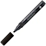 Faber-Castell: Permanentní popisovač černý lihový fix se seříznutým hrotem