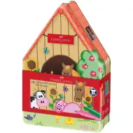 Faber Castell: Sada 18 spojovacích fixů v kovové krabičce s motivem farmy