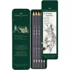 Faber-Castell: Sada akvarelových grafitových tužek v kovové krabičce, 5 ks obrázek 2