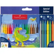 Faber-Castell: Sada fixů s dinosaury, balení 18+6 ks