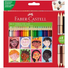 Faber-Castell: 24+3ks barevná tužka sada