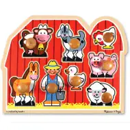 Farma dřevěné puzzle s úchytem - Melissa &amp; Doug