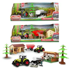 Farmářská stáj s traktorem, 7dílná sada