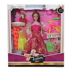 Fashion Girl: Panenka a dětská panenka s kolem a doplňky 28 cm obrázek 5