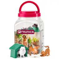 Faunica: Sada hraček domácích zvířat v kbelíku - Woodyland