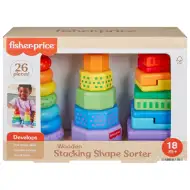 Fisher-Price Barevné třídič tvarů a stavební pyramida herní sada - Mattel