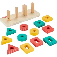 Fisher-Price: Dřevěná hračka na vkládání tvarů - Mattel obrázek 3