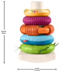 Fisher-Price: Senzorická pyramidová hračka Rock-A-Stack™ - Mattel obrázek 5