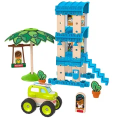 Fisher-Price: Wonder Makers plážový bungalov stavebnice 35 ks - Mattel obrázek 3