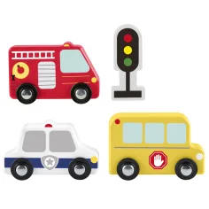 Fisher-Price: Wood dřevěná autíčka sada - Mattel obrázek 2
