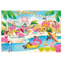 Flamingo party 104dílné puzzle - Clementoni obrázek 2