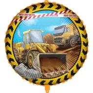 Fólie balón s motivem stavebních strojů 46 cm