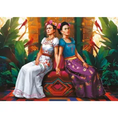 Frida Kahlo Dvě tváře jedna duše 1000dílné Prémium plus kvalitní puzzle - Trefl obrázek 2