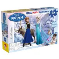 Frozen 2 v 1 – puzzle a omalovánka 108 dílků, 70x50 cm – Lisciani
