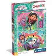 Gabbyho domeček: Super Color Puzzle 2x60 dílků - Clementoni