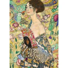 Gustav Klimt: Dáma s vějířem 1000dílné puzzle - Trefl obrázek 2